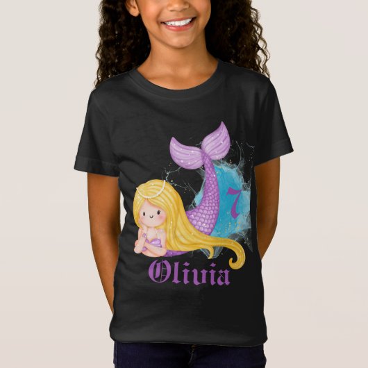 Gepersonaliseerd meisje ter gelegenheid van de ver t-shirt (Voorkant)