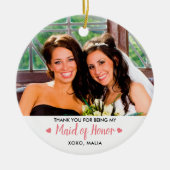 Gepersonaliseerd meisje van eerlijkheid Foto Keepo Keramisch Ornament (Voorkant)