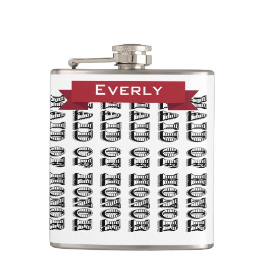 Gepersonaliseerd meisje van Honor Bridesmaid Flask Heupfles (Voorkant)