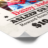 Gepersonaliseerd Meisjesjong Meisje Oude West van  Poster (Hoek)