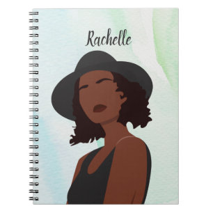 Gepersonaliseerd Melanin African American Queen No Notitieboek