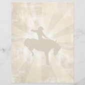 Gepersonaliseerd menu Cowboy Hoedown Party (Achterkant)