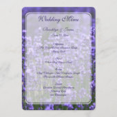 Gepersonaliseerd menu van het Wuwelijksverband van (Voorkant)