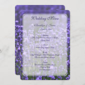 Gepersonaliseerd menu van het Wuwelijksverband van (Voorkant / Achterkant)