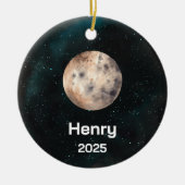 Gepersonaliseerd Mercurius Ornament, Planeet van h Keramisch Ornament (Voorkant)