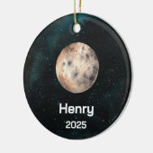 Gepersonaliseerd Mercurius Ornament, Planeet van h Keramisch Ornament (Links)
