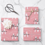 Gepersonaliseerd Merry Christmas Blush Roze Monogr Inpakpapier Vel<br><div class="desc">Een gepersonaliseerd stijlvol "Merry Christmas" monogram ontwerp met een Xmas blush roze achtergrond kleur. Een ideaal feestelijk ontwerp op maat voor de feestdagen. Pas het monogram aan en maak het uw eigen!</div>