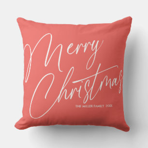 Gepersonaliseerd Merry Christmas Sierkussen