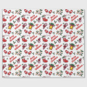 Gepersonaliseerd Merry Christmas Wrapping Paper — Cadeaupapier (Vlak)