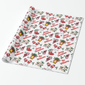 Gepersonaliseerd Merry Christmas Wrapping Paper — Cadeaupapier (Uitgerold)