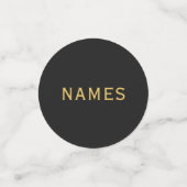 Gepersonaliseerd met 3 achternaam of bijnaam erop confetti (Kleine voorkant)