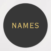 Gepersonaliseerd met 3 achternaam of bijnaam erop labels (Design 1)