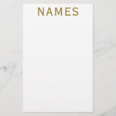 Gepersonaliseerd met achternaam of bijnaam erop briefpapier (Voorkant)