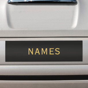Gepersonaliseerd met achternaam of bijnaam erop bumpersticker