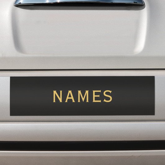Gepersonaliseerd met achternaam of bijnaam erop bumpersticker