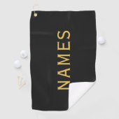 Gepersonaliseerd met achternaam of bijnaam erop golfhanddoek (Insitu)