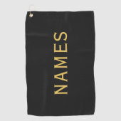 Gepersonaliseerd met achternaam of bijnaam erop golfhanddoek (Voorkant)