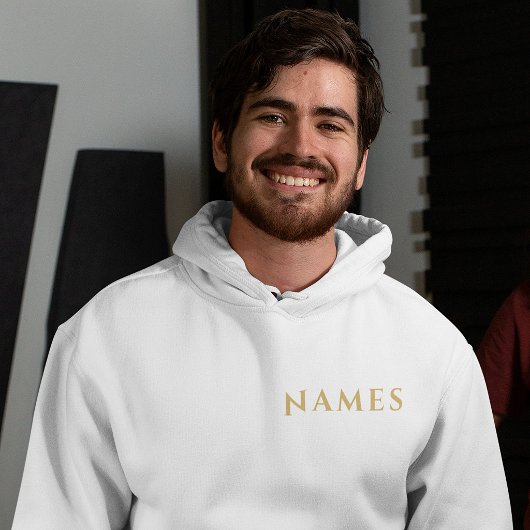 Gepersonaliseerd met achternaam of bijnaam erop hoodie