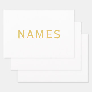 Gepersonaliseerd met achternaam of bijnaam erop inpakpapier vel