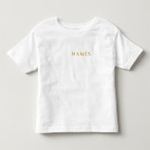 Gepersonaliseerd met achternaam of bijnaam erop kinder shirts (Voorkant)