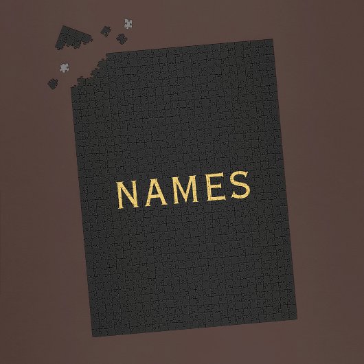 Gepersonaliseerd met achternaam of bijnaam erop legpuzzel