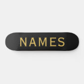 Gepersonaliseerd met achternaam of bijnaam erop persoonlijk skateboard (Horizontaal)