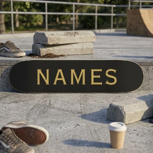 Gepersonaliseerd met achternaam of bijnaam erop persoonlijk skateboard