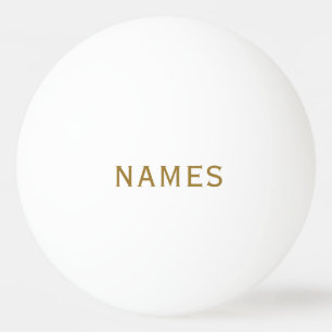 Gepersonaliseerd met achternaam of bijnaam erop pingpongbal
