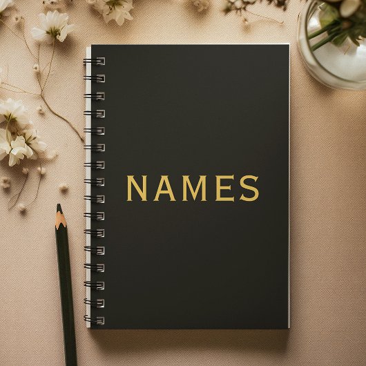 Gepersonaliseerd met achternaam of bijnaam erop planner