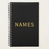 Gepersonaliseerd met achternaam of bijnaam erop planner (Voorkant)