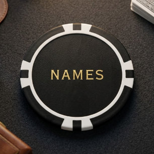 Gepersonaliseerd met achternaam of bijnaam erop poker chips