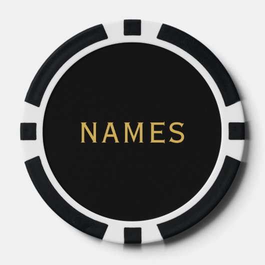 Gepersonaliseerd met achternaam of bijnaam erop poker chips (Voorkant)