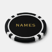 Gepersonaliseerd met achternaam of bijnaam erop poker chips (Enkel)