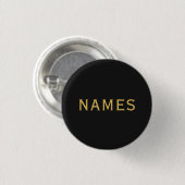 Gepersonaliseerd met achternaam of bijnaam erop ronde button 3,2 cm (Voorkant /achterkant)