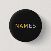 Gepersonaliseerd met achternaam of bijnaam erop ronde button 3,2 cm (Voorkant)
