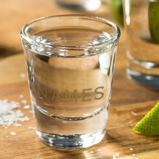 Gepersonaliseerd met achternaam of bijnaam erop shot glas