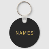 Gepersonaliseerd met achternaam of bijnaam erop sleutelhanger (Achterkant)