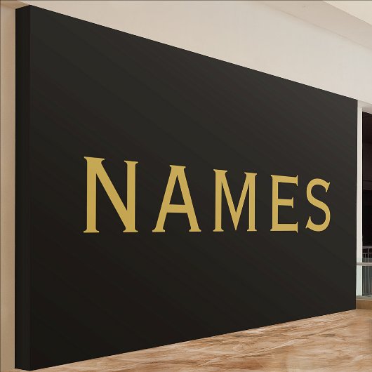 Gepersonaliseerd met achternaam of bijnaam erop spandoek
