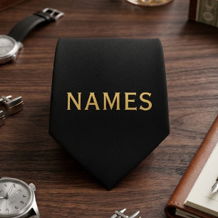 Gepersonaliseerd met achternaam of bijnaam erop stropdas