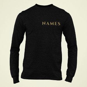 Gepersonaliseerd met achternaam of bijnaam erop t-shirt