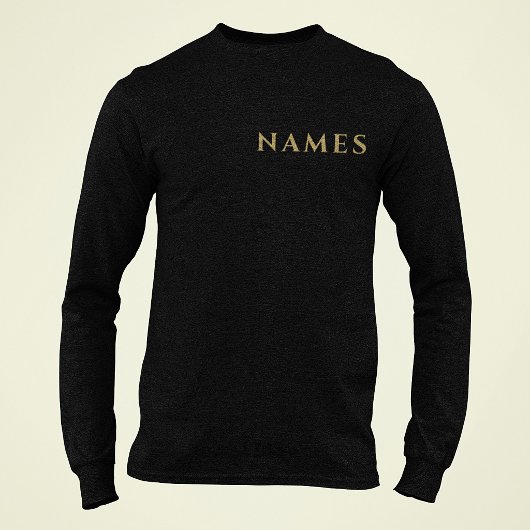 Gepersonaliseerd met achternaam of bijnaam erop t-shirt