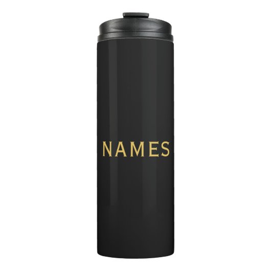 Gepersonaliseerd met achternaam of bijnaam erop thermosbeker (Voorkant)
