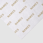 Gepersonaliseerd met achternaam of bijnaam erop tissuepapier (Detail)