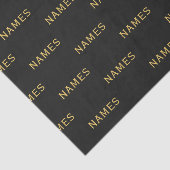 Gepersonaliseerd met achternaam of bijnaam erop tissuepapier (Detail)