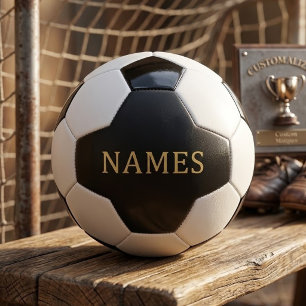 Gepersonaliseerd met achternaam of bijnaam erop voetbal