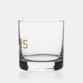 Gepersonaliseerd met achternaam of bijnaam erop whisky glas (Links)