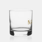Gepersonaliseerd met achternaam of bijnaam erop whisky glas (Rechts)