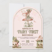 Gepersonaliseerd met Afbeelding Fairy Eerste 1e ve Kaart (Voorkant)