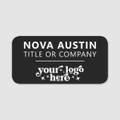 Gepersonaliseerd met bedrijf Logo werknemer Magnet Naamplaatje (Voorkant)