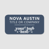 Gepersonaliseerd met bedrijf Logo werknemer Magnet Naamplaatje (Voorkant)